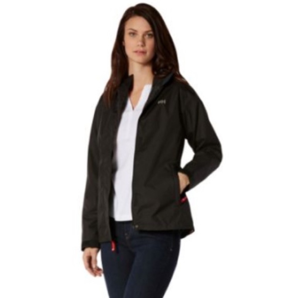 Helly Hansen W 77 jacket black with red zipper size xxl
